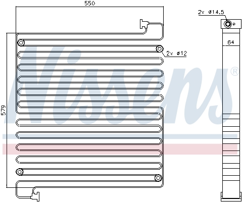 NISSENS 940550 кондензатор,...