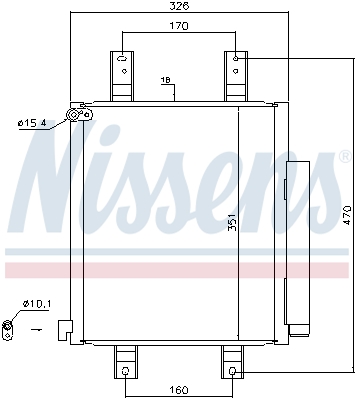 NISSENS 940554 кондензатор,...