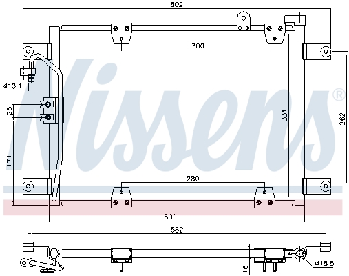 NISSENS 940578 кондензатор,...