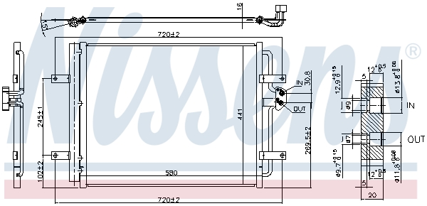 NISSENS 940584 кондензатор,...