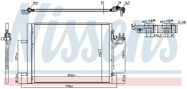 NISSENS 940586 кондензатор,...