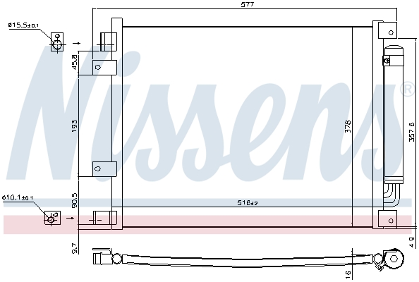 NISSENS 940601 кондензатор,...