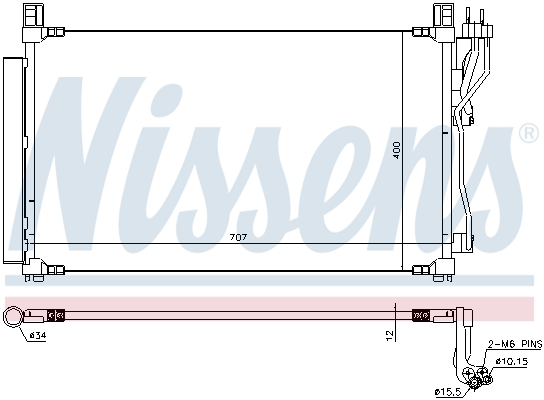 NISSENS 940606 кондензатор,...