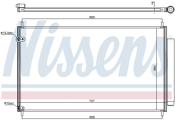 NISSENS 940609 кондензатор,...