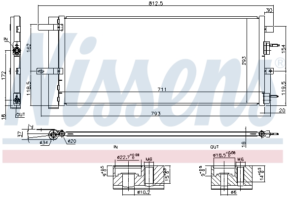 NISSENS 940626 кондензатор,...