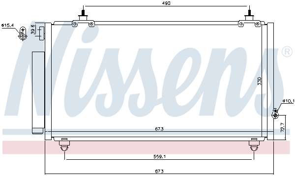 NISSENS 940710 кондензатор,...