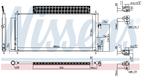 NISSENS 940737 кондензатор,...