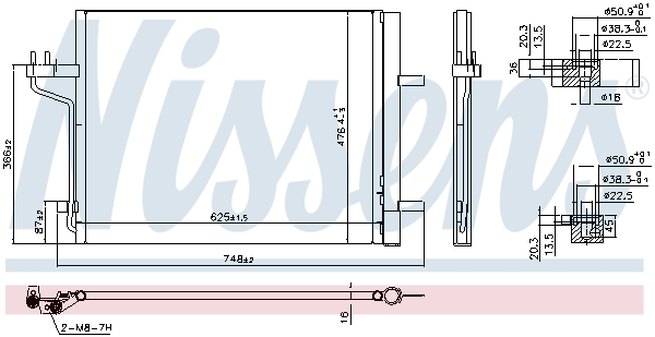 NISSENS 940767 кондензатор,...