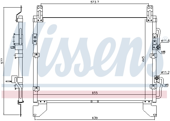 NISSENS 940805 кондензатор,...