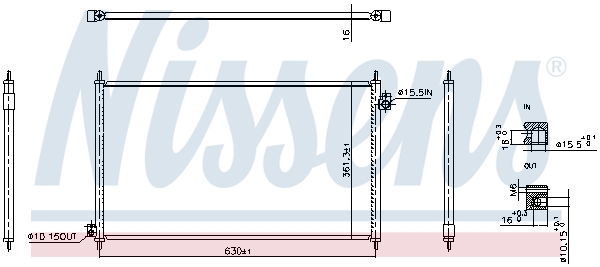 NISSENS 940917 кондензатор,...