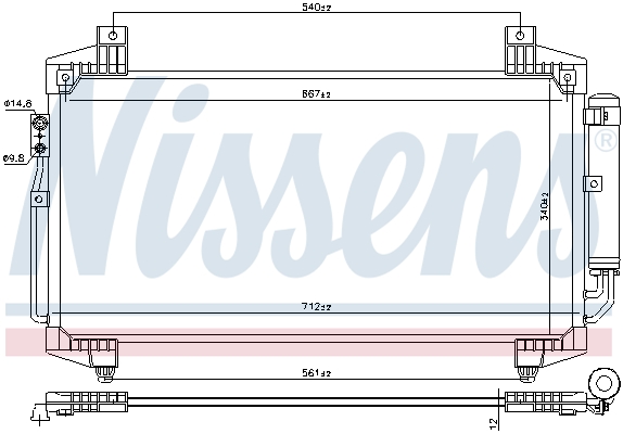 NISSENS 940936 кондензатор,...