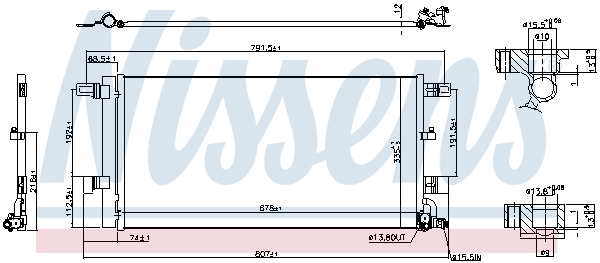 NISSENS 941076 кондензатор,...