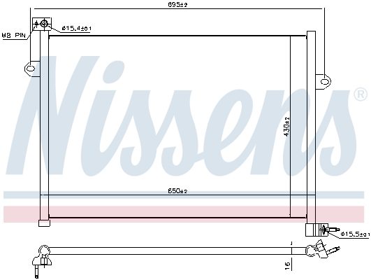 NISSENS 941148 кондензатор,...