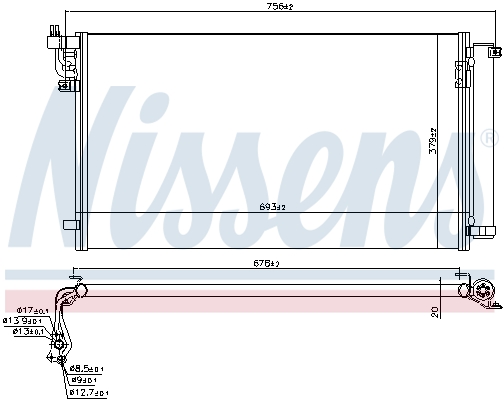 NISSENS 941159 кондензатор,...