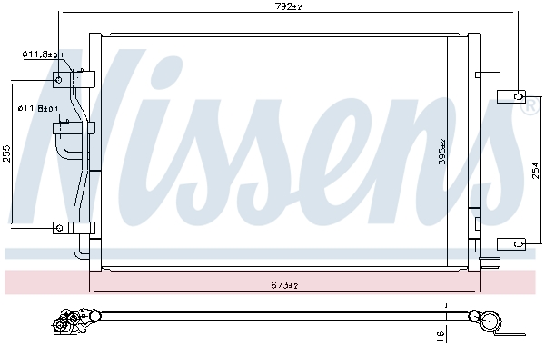 NISSENS 941216 кондензатор,...