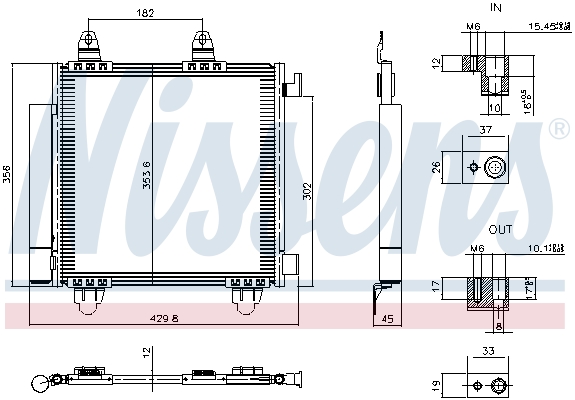 NISSENS 941352 Condenser,...