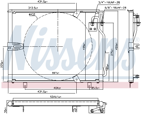 NISSENS 94158 кондензатор,...