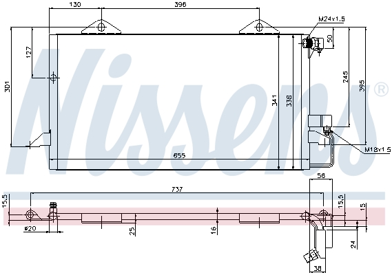 NISSENS 94206 кондензатор,...