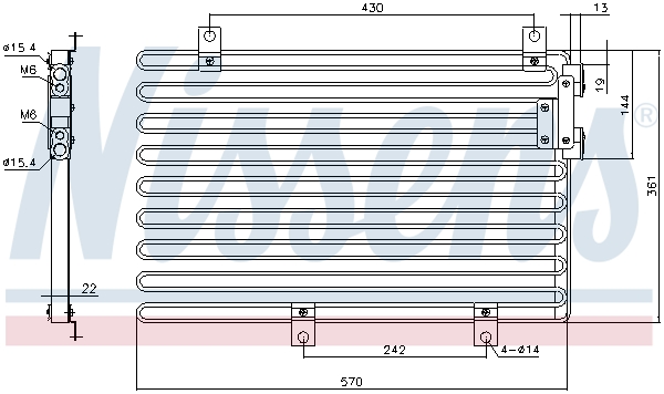 NISSENS 94208 кондензатор,...