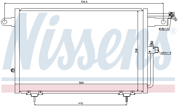 NISSENS 94213 кондензатор,...