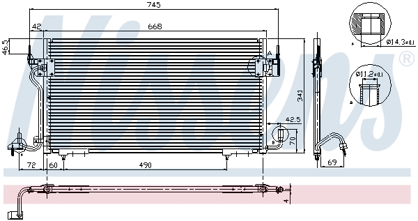 NISSENS 94218 кондензатор,...