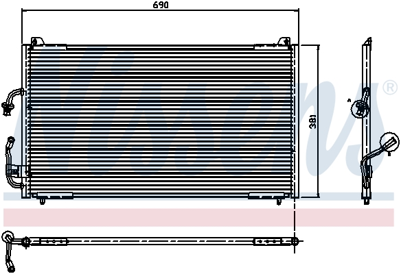 NISSENS 94224 кондензатор,...