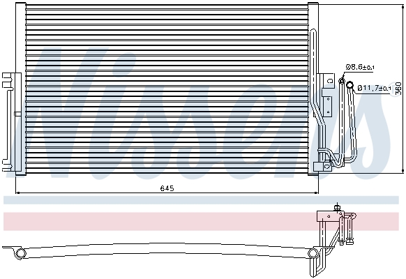 NISSENS 94234 кондензатор,...