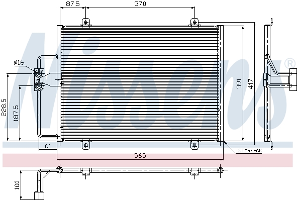 NISSENS 94246 кондензатор,...