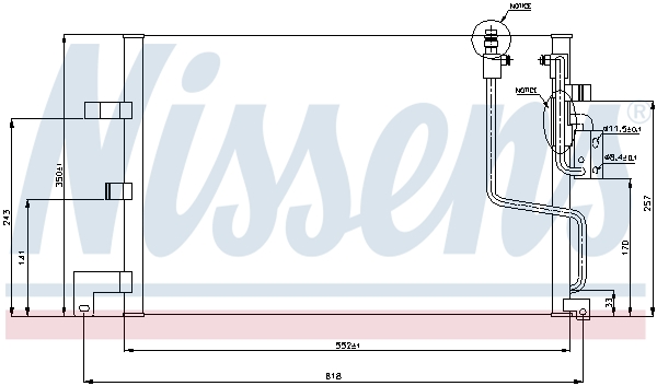 NISSENS 94259 Condensatore,...