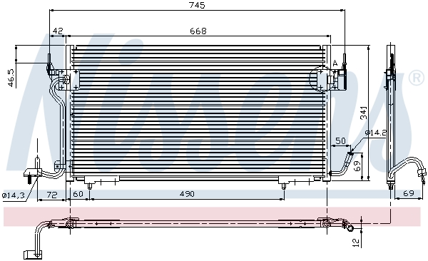 NISSENS 94276 кондензатор,...