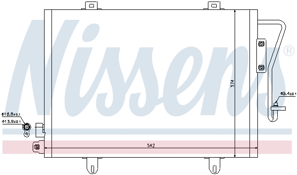 NISSENS 94279 кондензатор,...