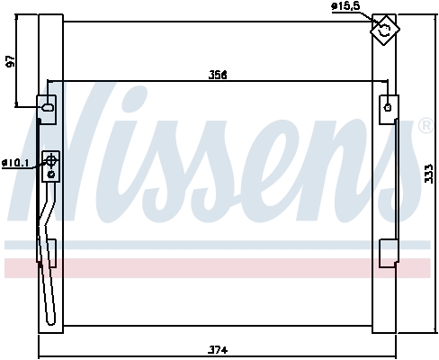 NISSENS 94289 кондензатор,...