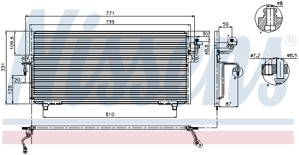 NISSENS 94299 кондензатор,...