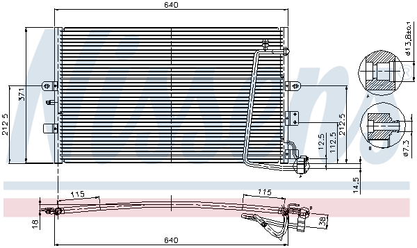 NISSENS 94301 кондензатор,...