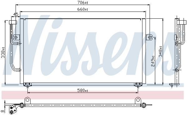 NISSENS 94306 кондензатор,...