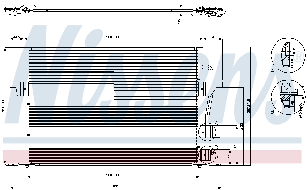 NISSENS 94308 кондензатор,...