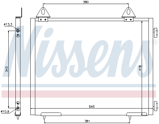 NISSENS 94327 кондензатор,...