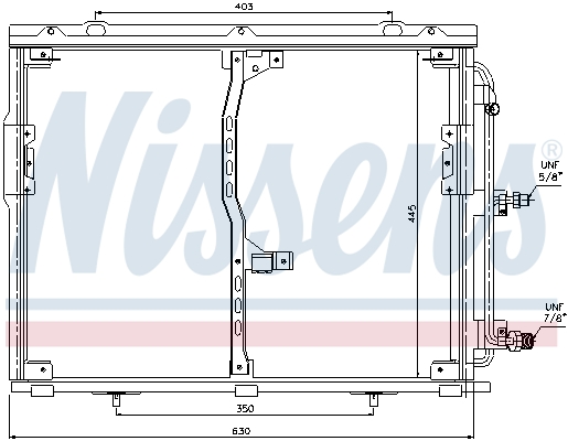 NISSENS 94330 кондензатор,...