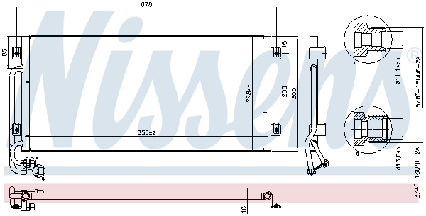 NISSENS 94341 кондензатор,...