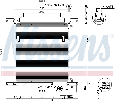 NISSENS 94342 кондензатор,...