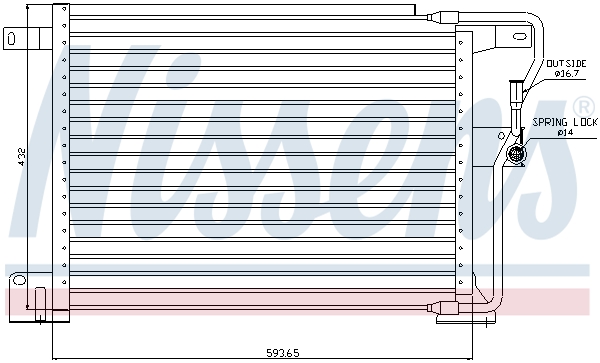 NISSENS 94346 кондензатор,...