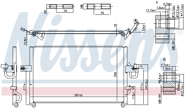 NISSENS 94395 кондензатор,...