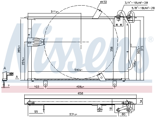 NISSENS 94408 кондензатор,...