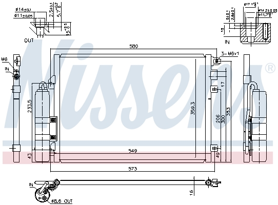 NISSENS 94439 кондензатор,...