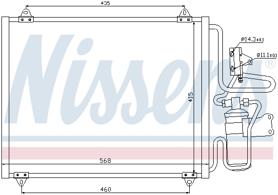NISSENS 94440 Condensatore,...