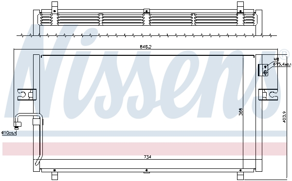 NISSENS 94499 кондензатор,...