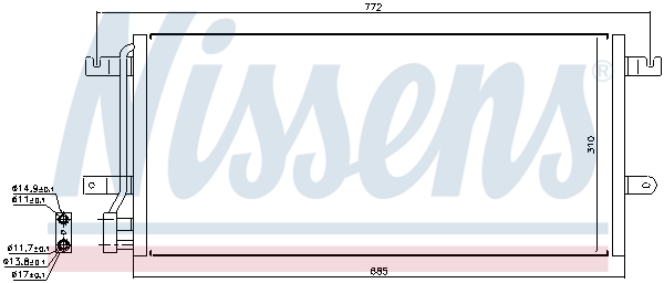 NISSENS 94524 кондензатор,...