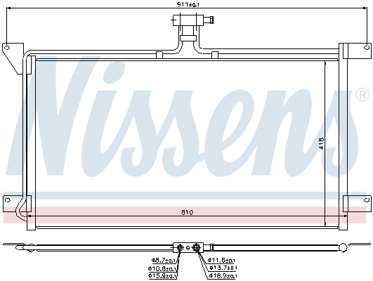 NISSENS 94538 кондензатор,...