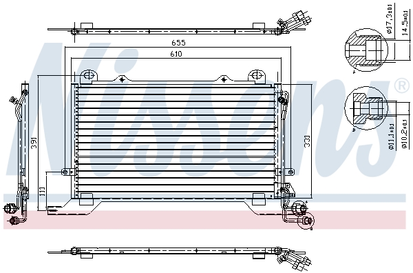 NISSENS 94567 кондензатор,...