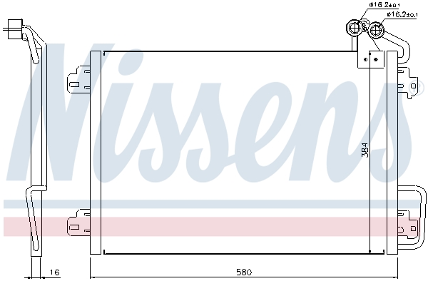 NISSENS 94572 кондензатор,...